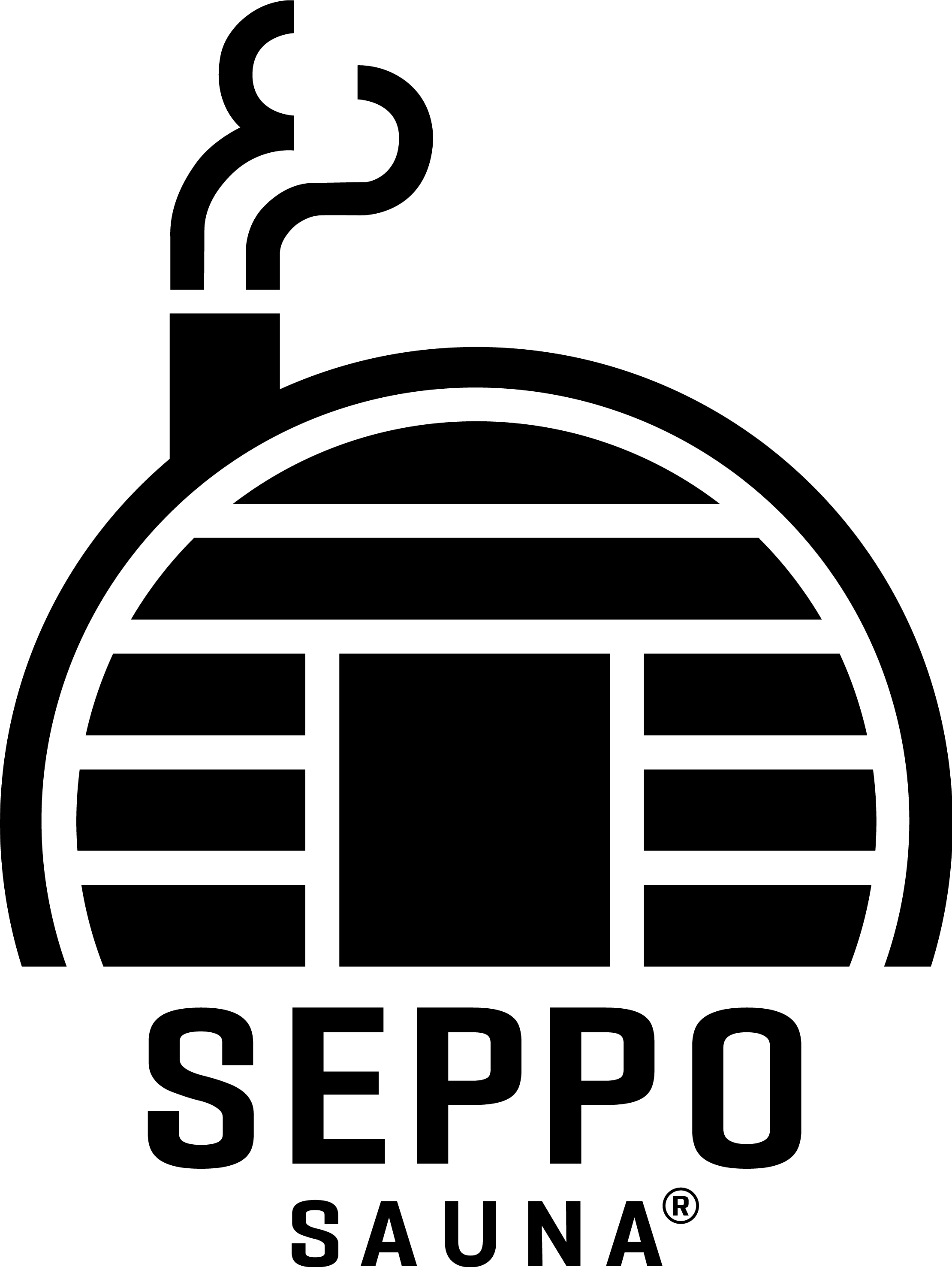 SEPPO SAUNA Logo Schwarz